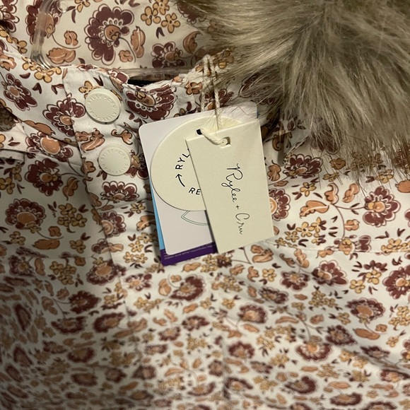 Rylee + Cru Parka Ski Jacket in Magnolia NWT with Removable Hood size 4-5Y - Picture 5 of 12